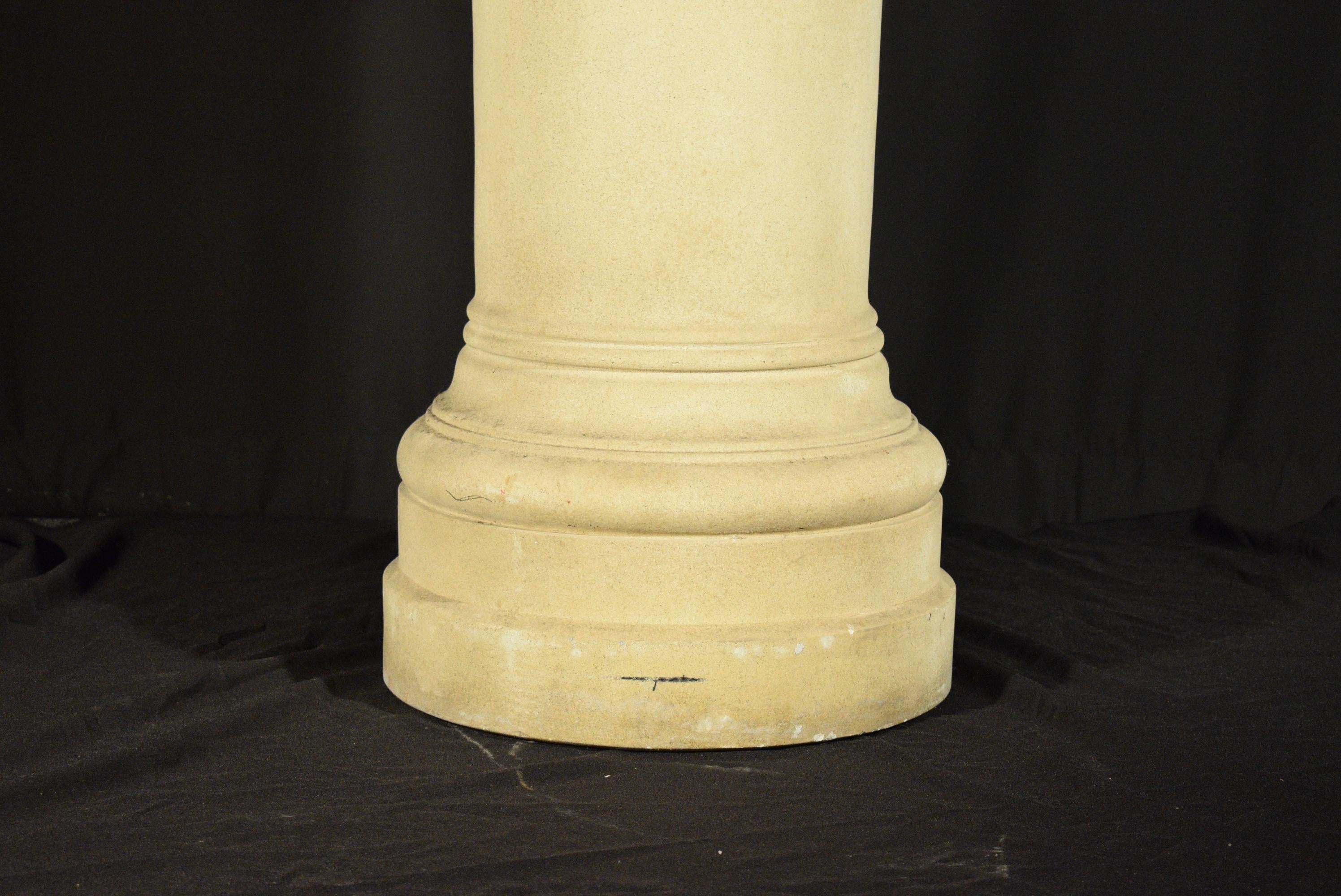 American Pair of Michael Taylor Cast Stone Columns For Sale