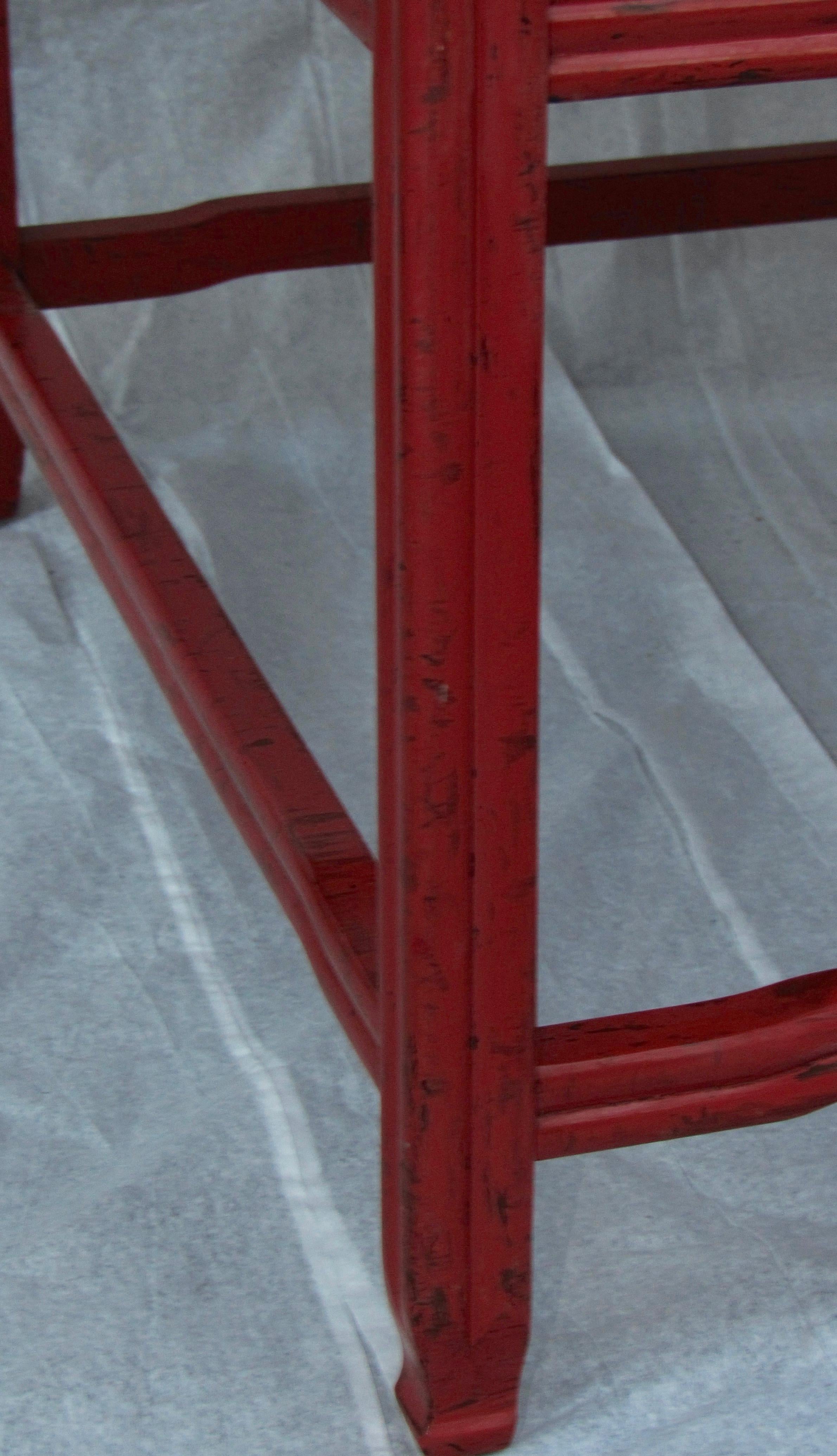 Pair of Michael Taylor Cinnabar Side Tables Baker Far East Collection circa 1960 1