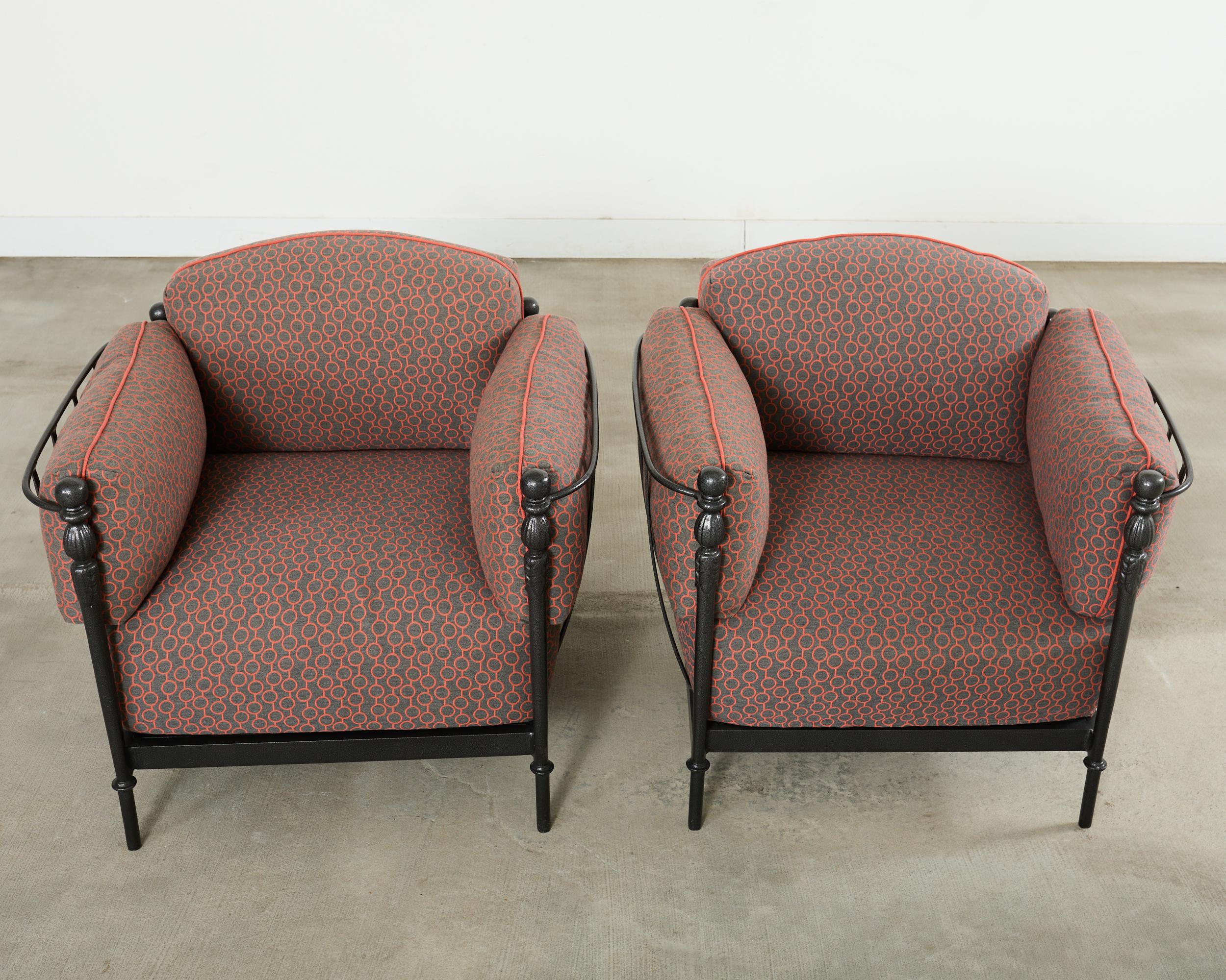 American Pair of Michael Taylor Design Montecito Chairs For Sale