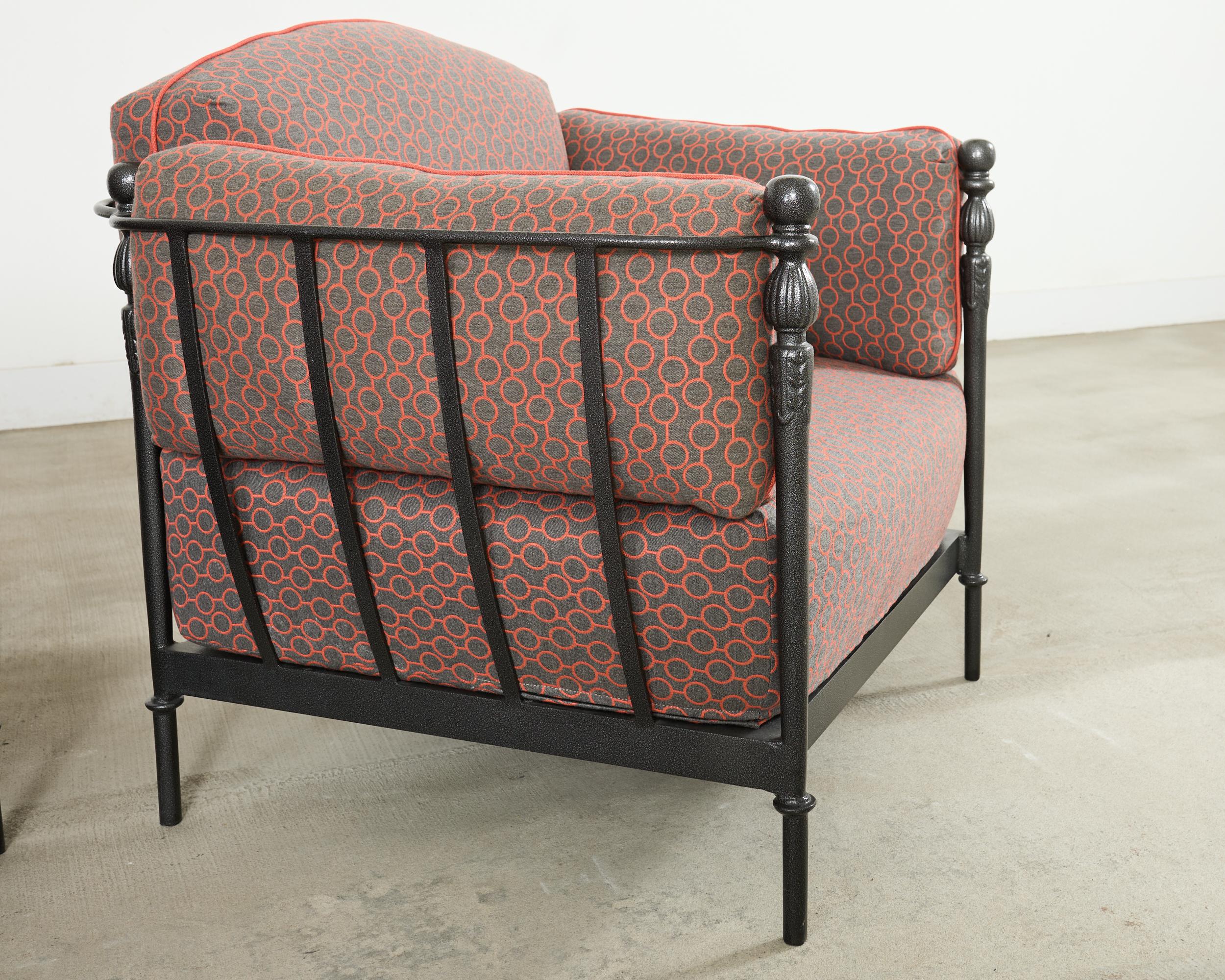 Contemporary Pair of Michael Taylor Design Montecito Chairs For Sale