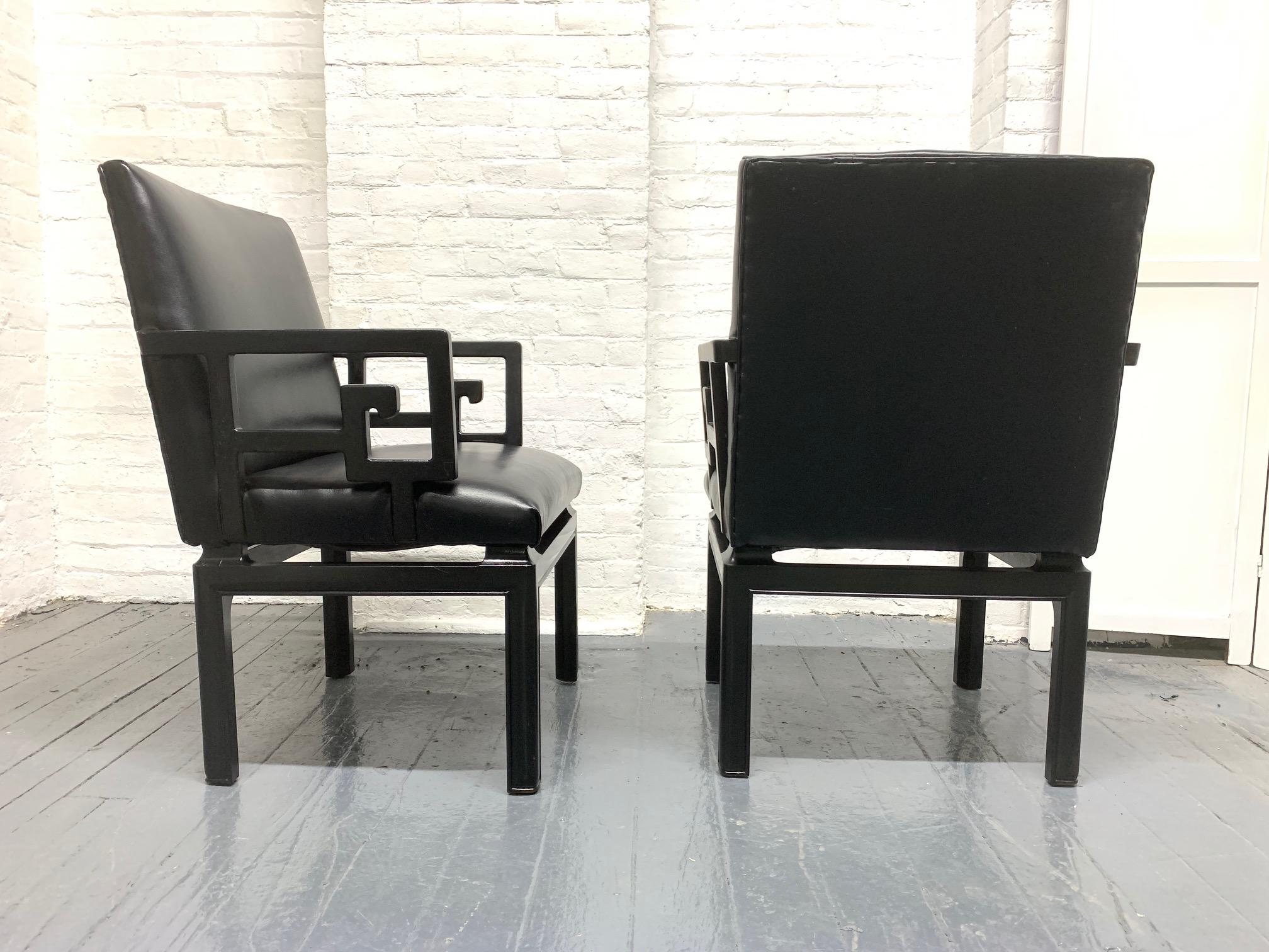 Modern Pair of Michael Taylor for Baker Armchairs For Sale