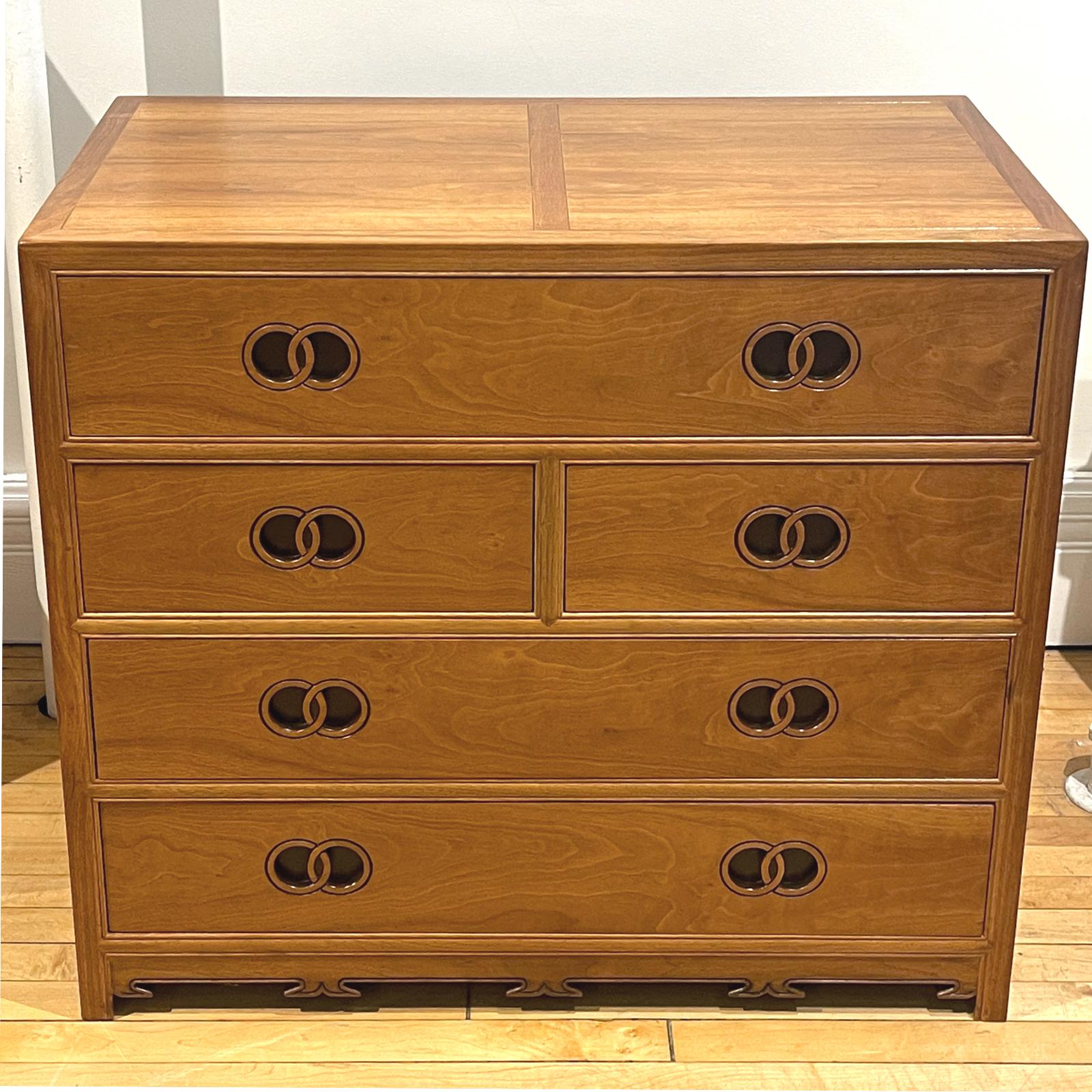 American Pair of Michael Taylor for Baker Far East Collection Dresser Chests Commode For Sale