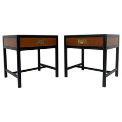 Pair of Michael Taylor for Baker Furniture "New World Collection" End Tables
