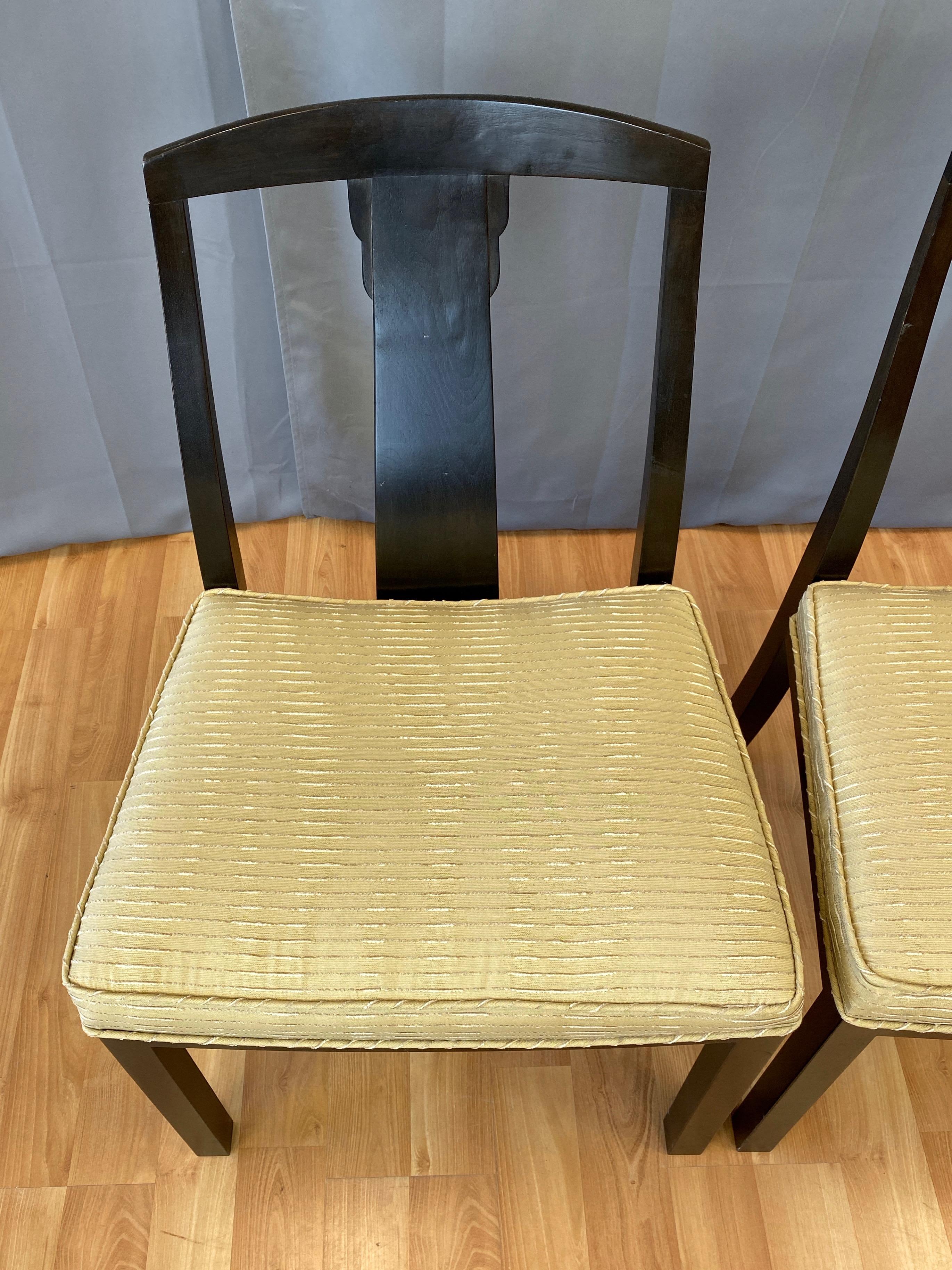 Pair of Michael Taylor for Baker Furniture T-Back Dining Chairs, 1950s 5