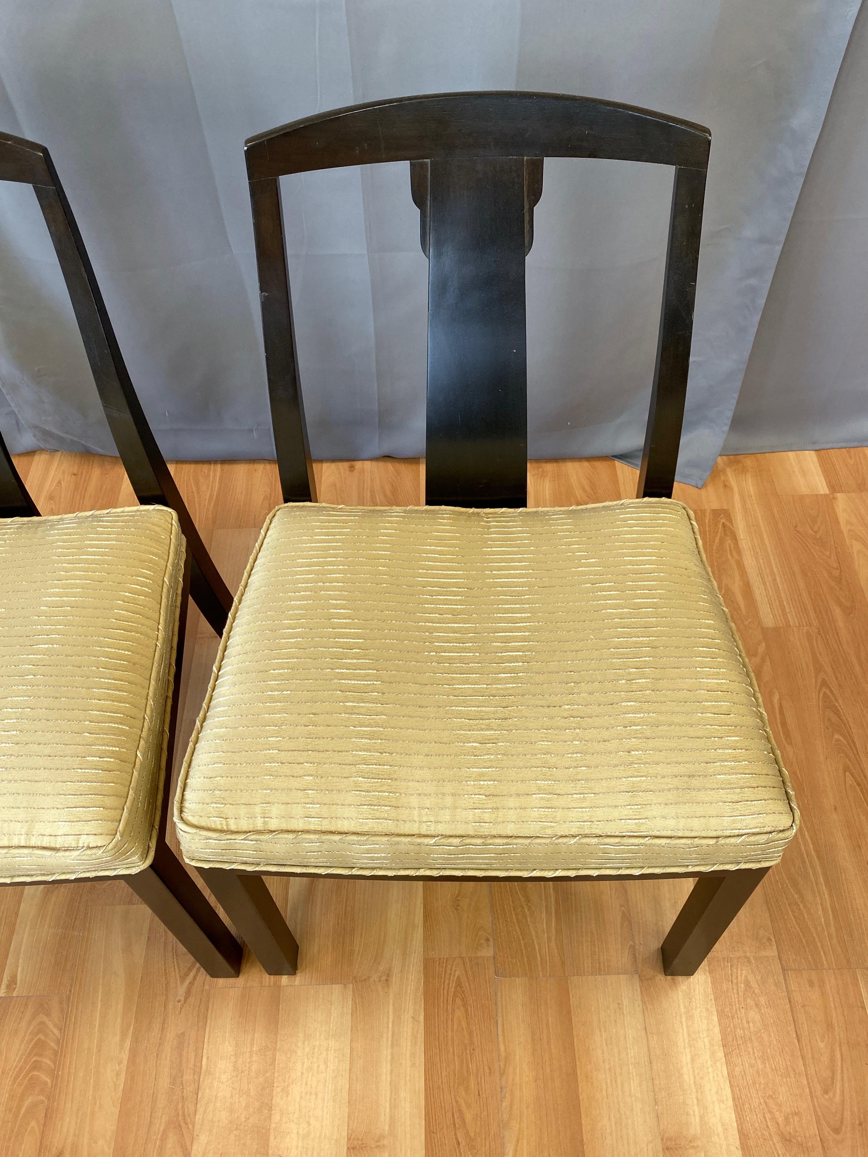 Pair of Michael Taylor for Baker Furniture T-Back Dining Chairs, 1950s 6