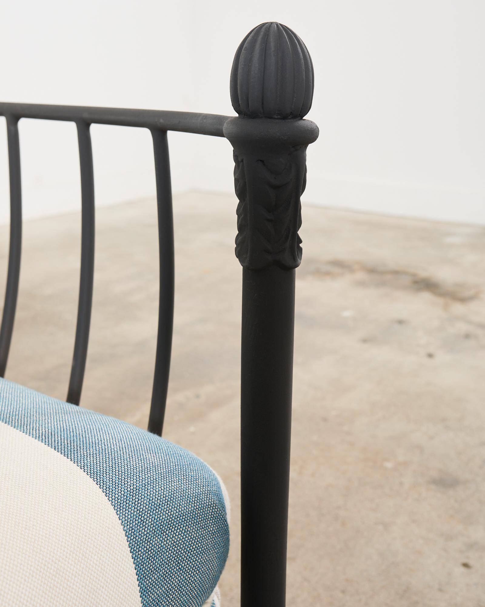Pair of Michael Taylor Design Montecito Chairs and Ottoman 4