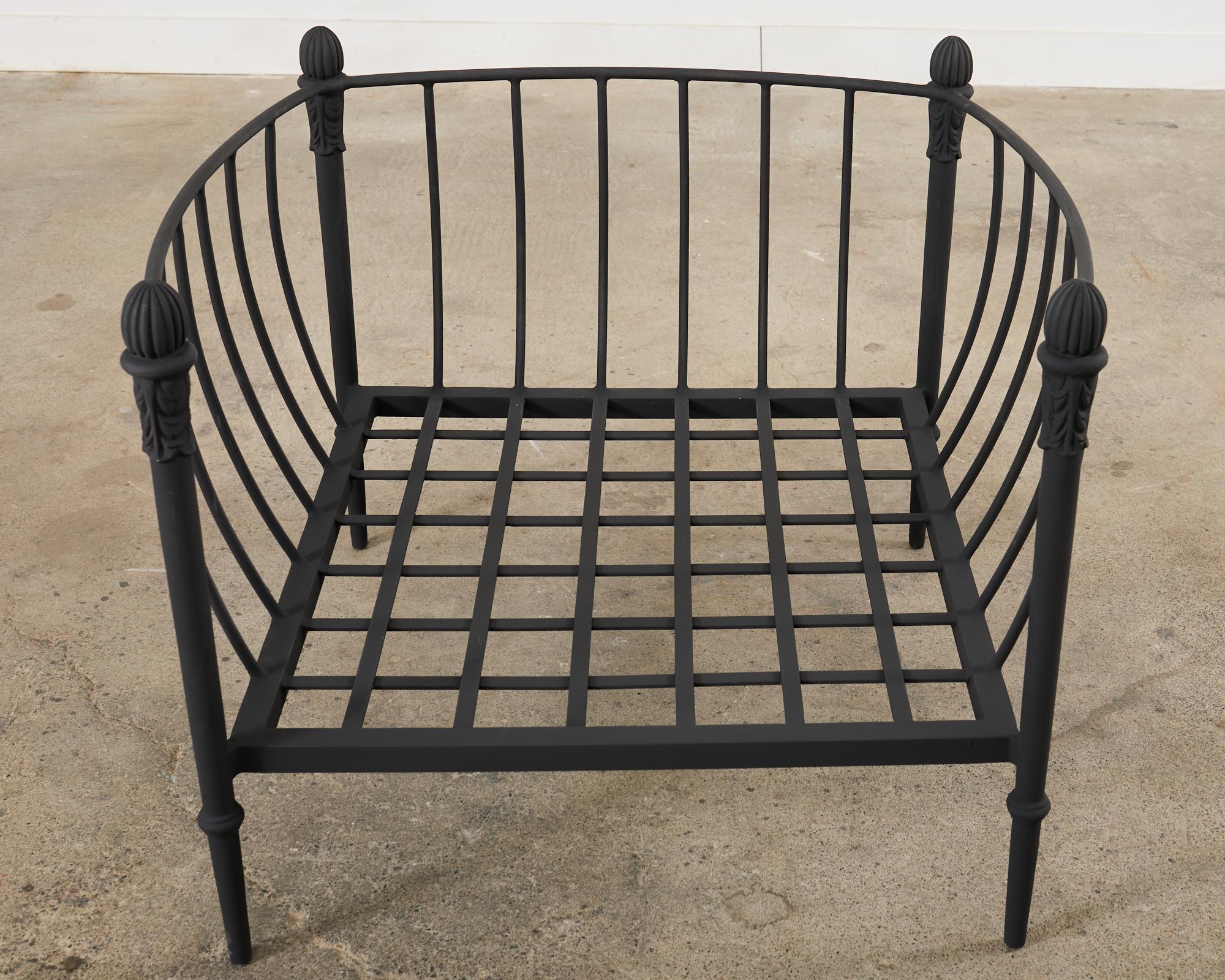 Pair of Michael Taylor Design Montecito Chairs and Ottoman 9
