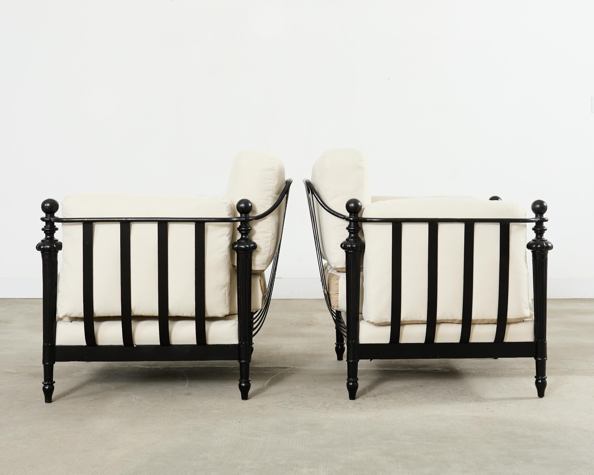 Pair of Michael Taylor Style Montecito Garden Chairs For Sale 4