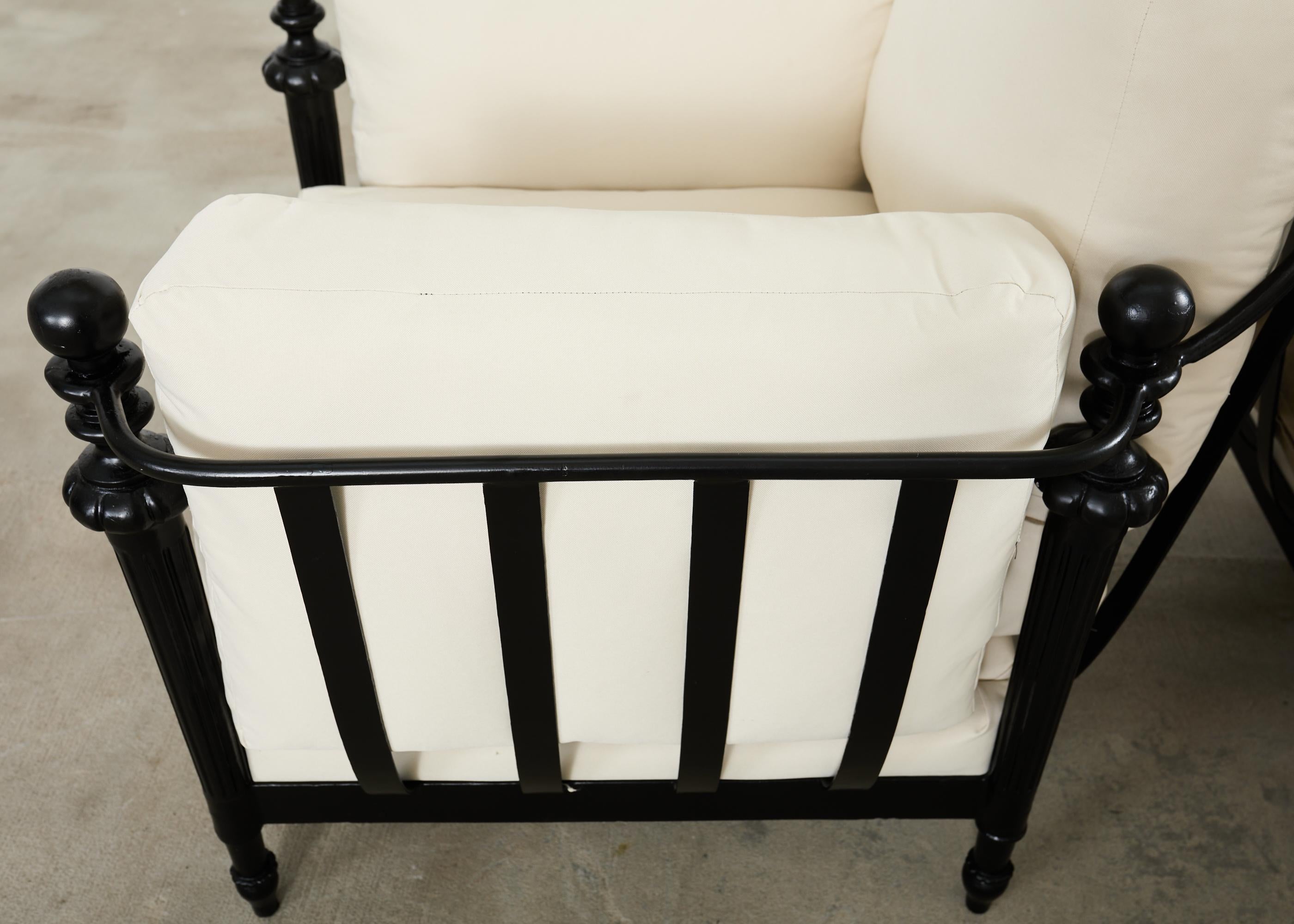 Pair of Michael Taylor Style Montecito Garden Chairs For Sale 5