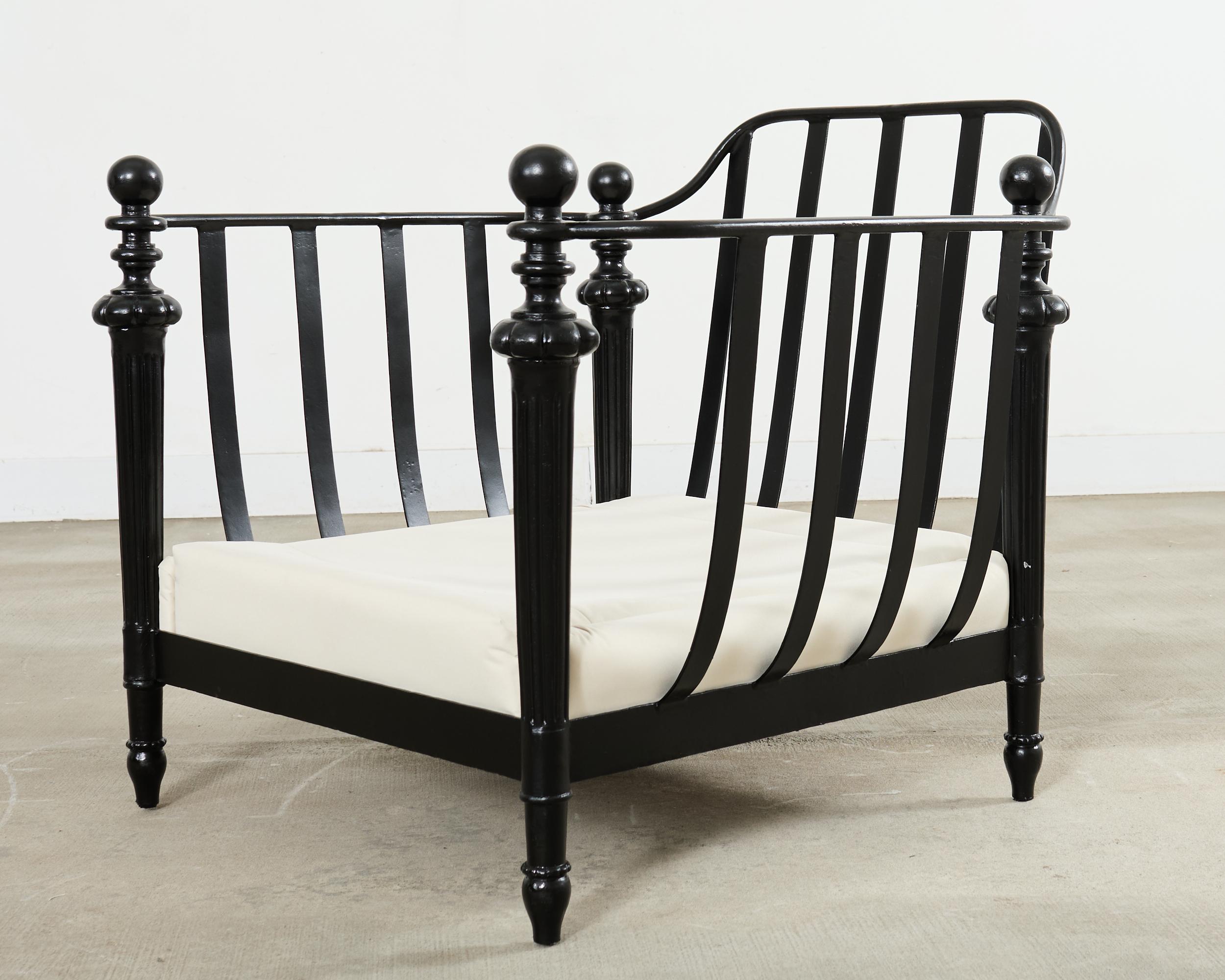 Pair of Michael Taylor Style Montecito Garden Chairs For Sale 8