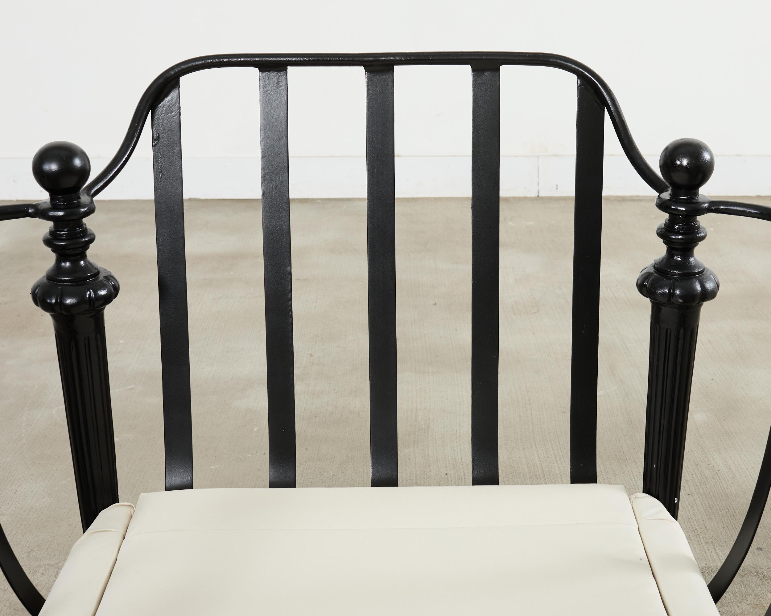 Pair of Michael Taylor Style Montecito Garden Chairs For Sale 10