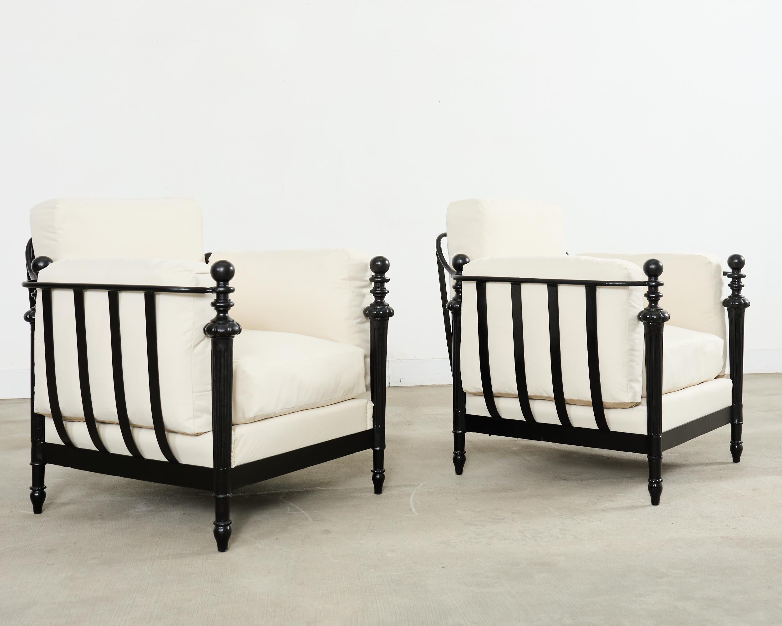 20th Century Pair of Michael Taylor Style Montecito Garden Chairs For Sale