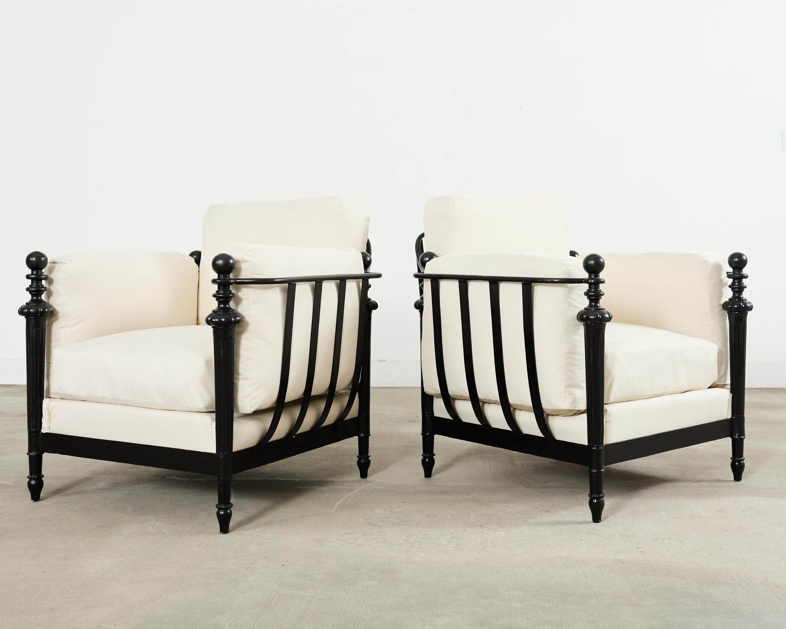 Pair of Michael Taylor Style Montecito Garden Chairs For Sale 1