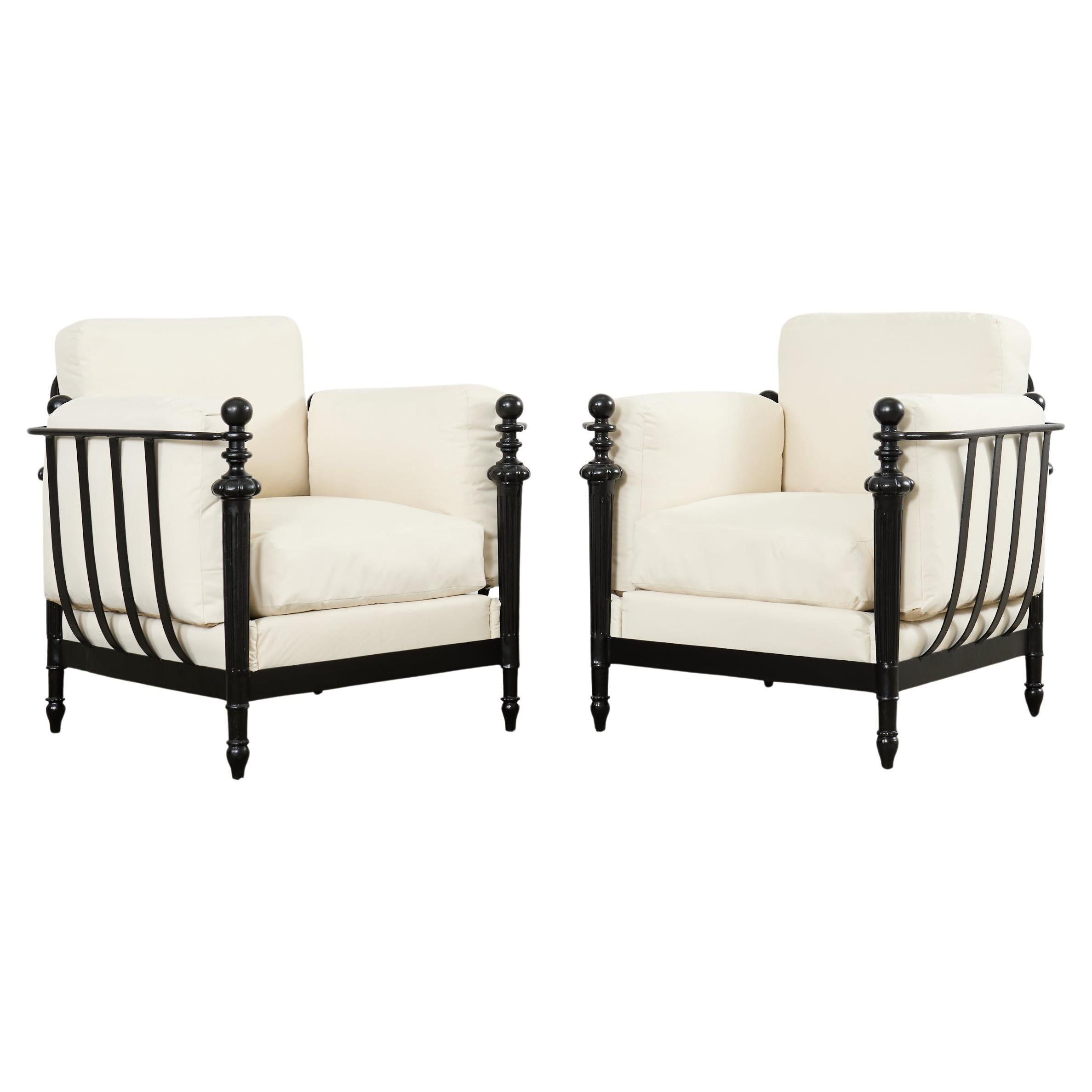 Pair of Michael Taylor Style Montecito Garden Chairs For Sale