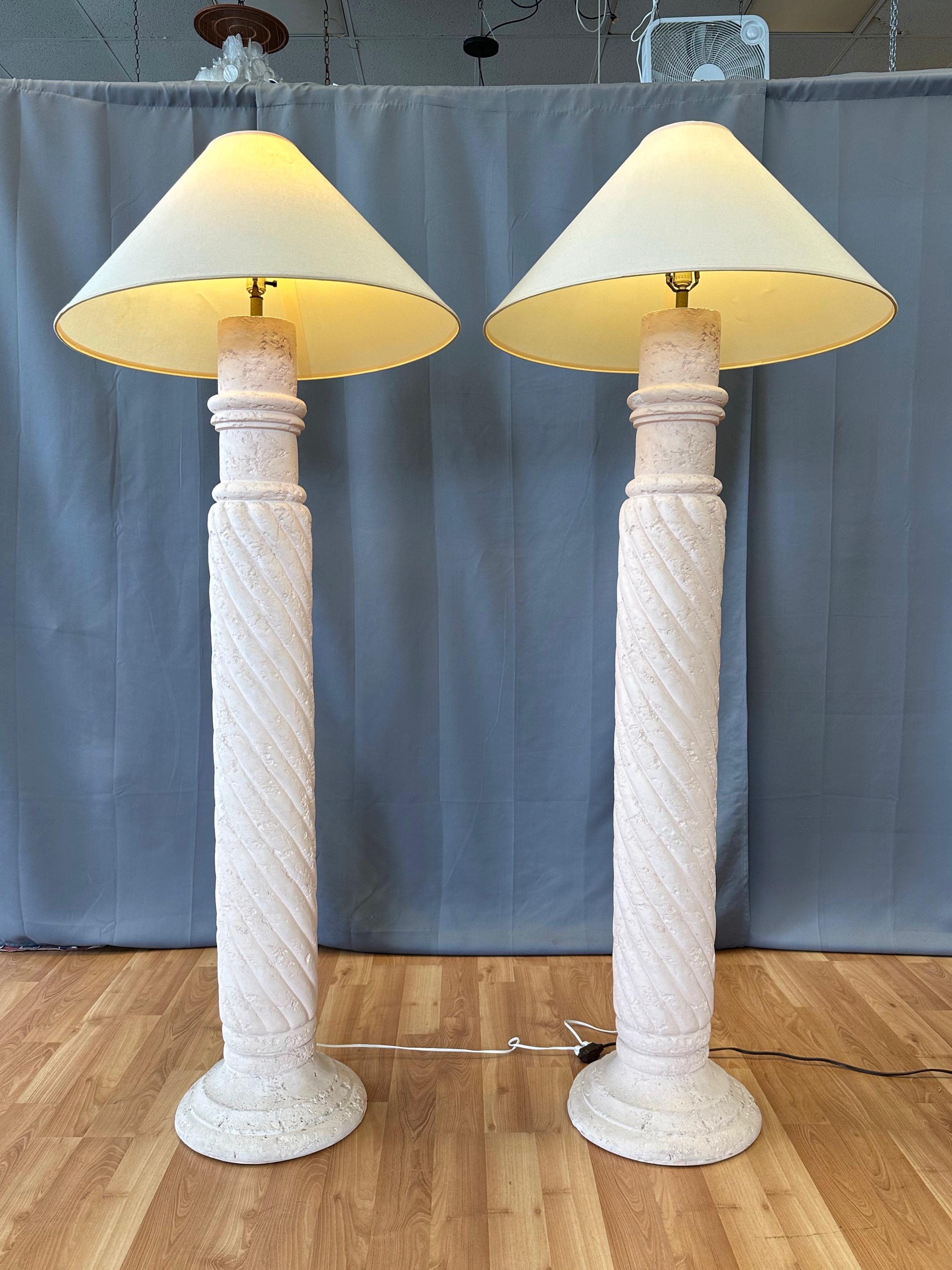 pink tall lamps