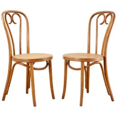 Pair of Michael Thonet A16 Style Bentwood Cafe Chairs