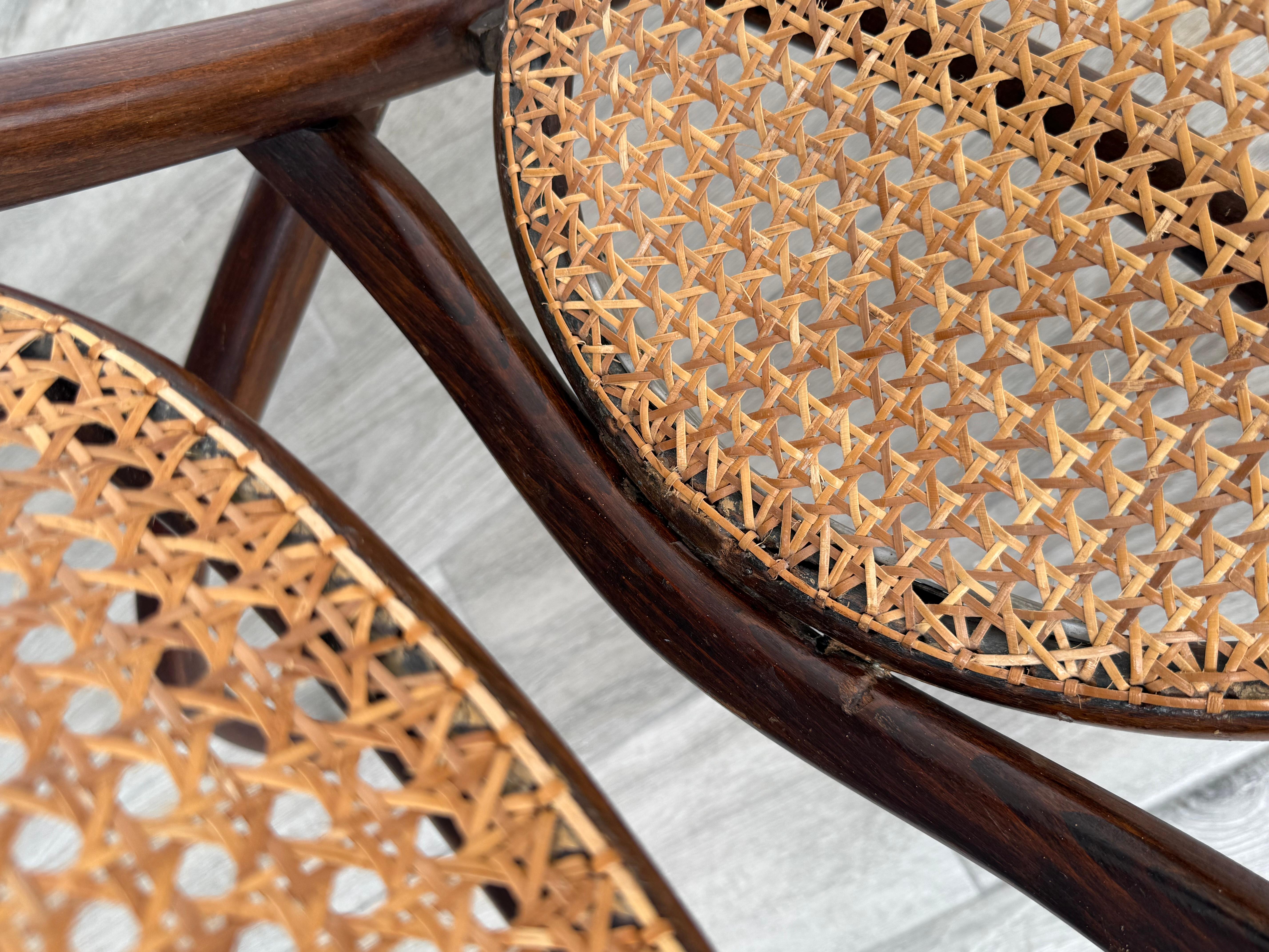 Pair of Michael Thonet Folding Deck Chairs For Sale 6