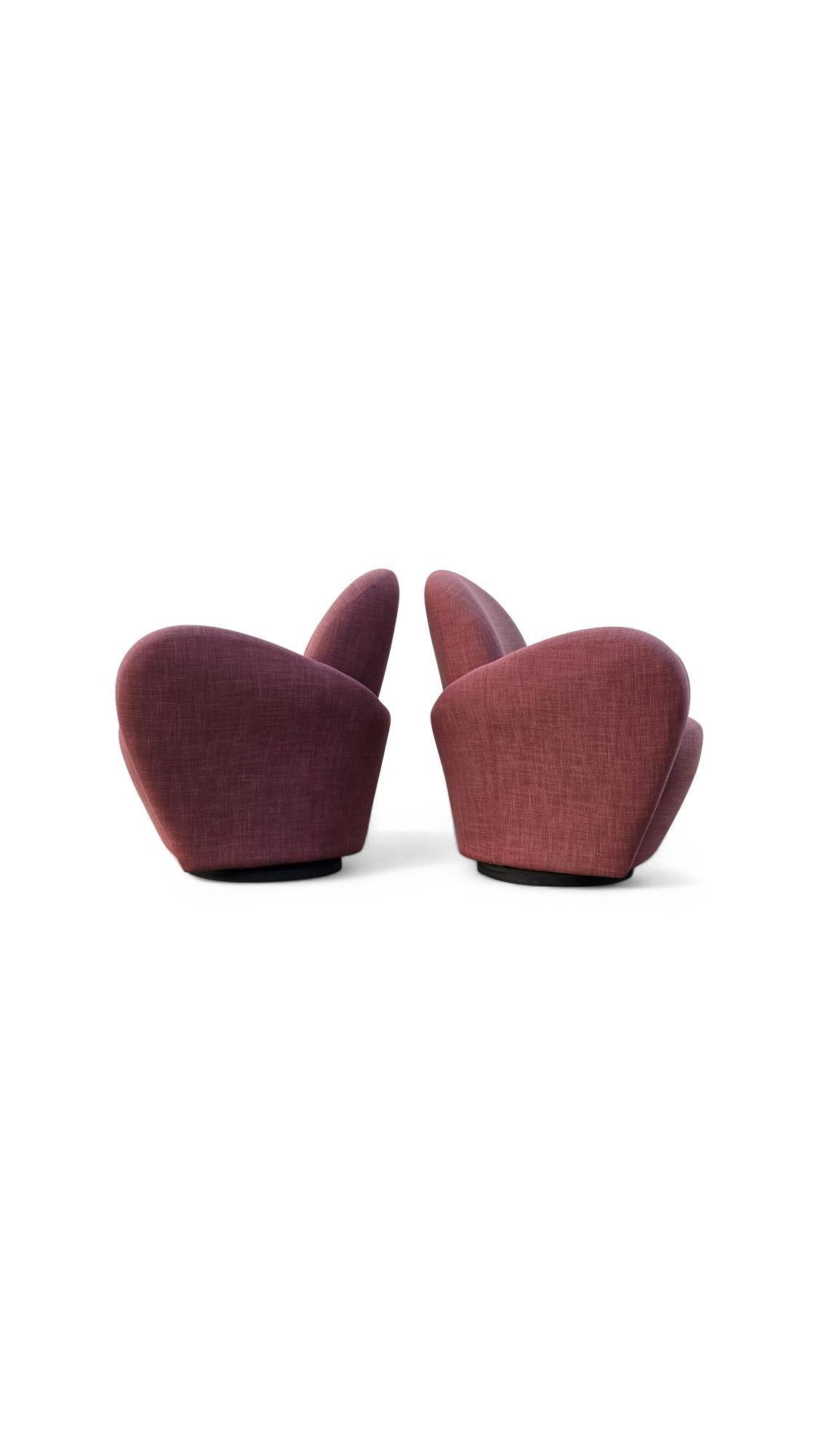 Paire de chaises longues pivotantes Michael Wolk for Directional en vente 4