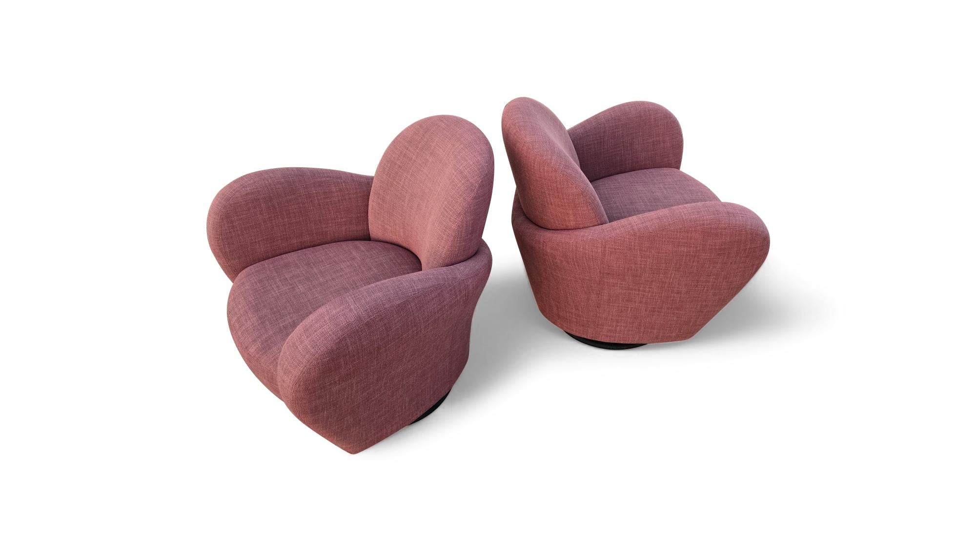 Paire de chaises longues pivotantes Michael Wolk for Directional en vente 7