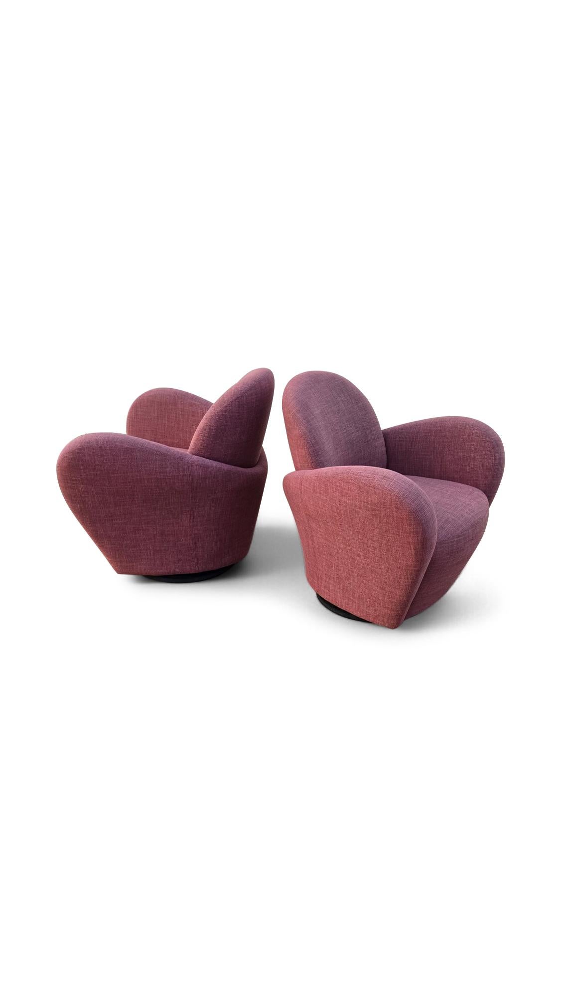 Paire de chaises longues pivotantes Michael Wolk for Directional en vente 8