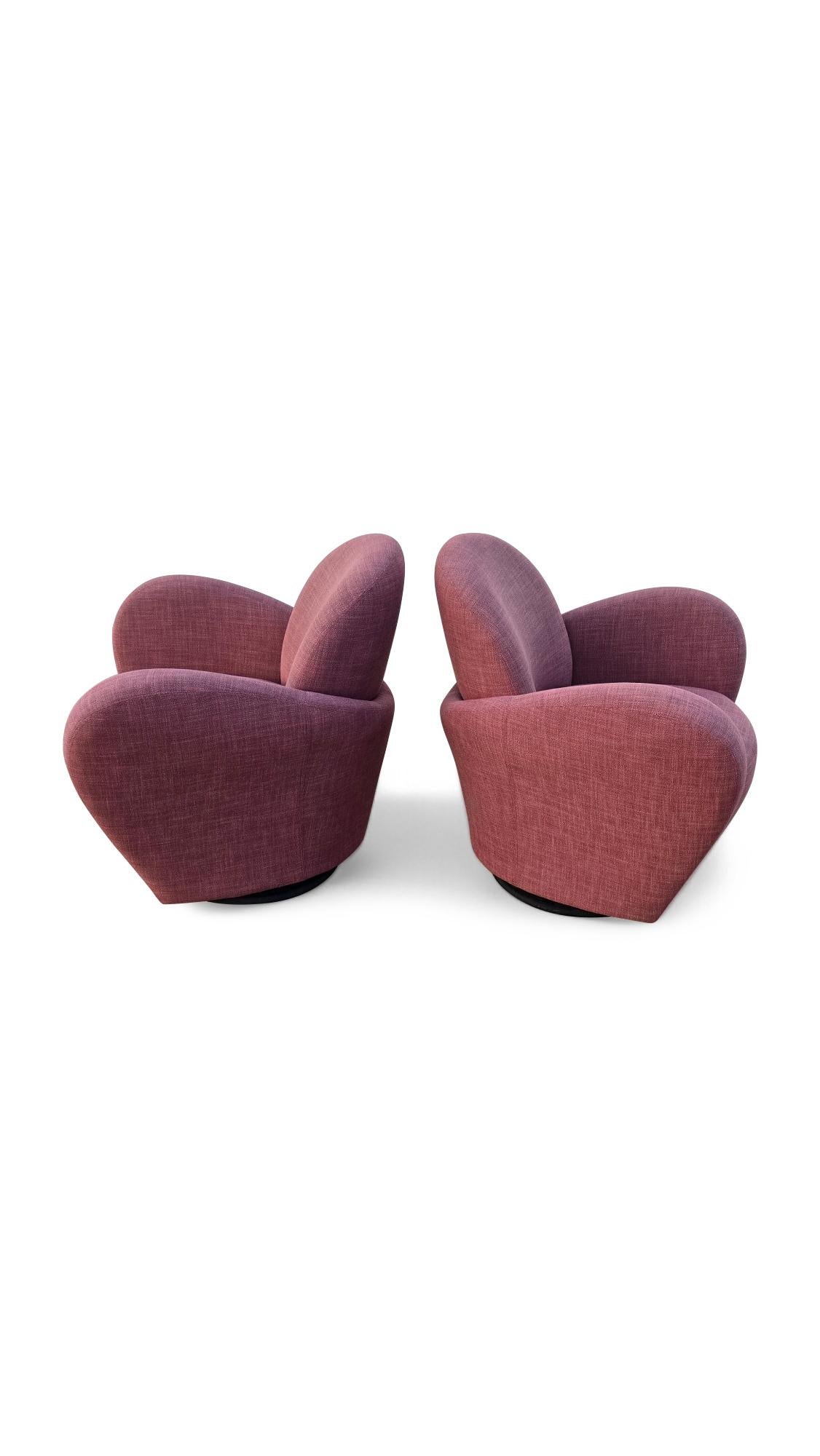 Paire de chaises longues pivotantes Michael Wolk for Directional en vente 9