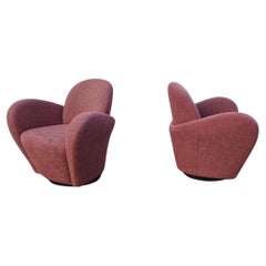 Paire de chaises longues pivotantes Michael Wolk for Directional