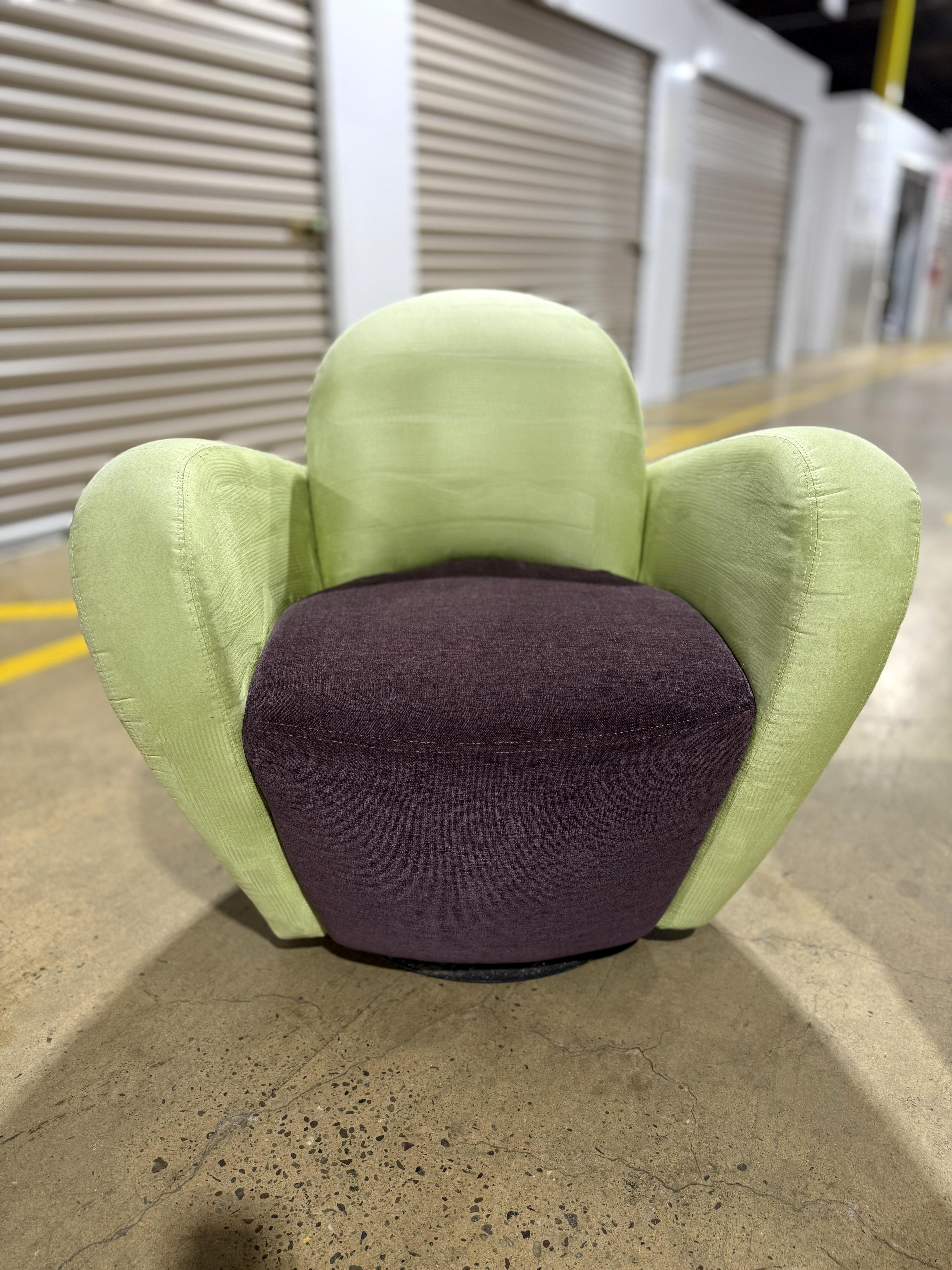 Paire de chaises pivotantes 