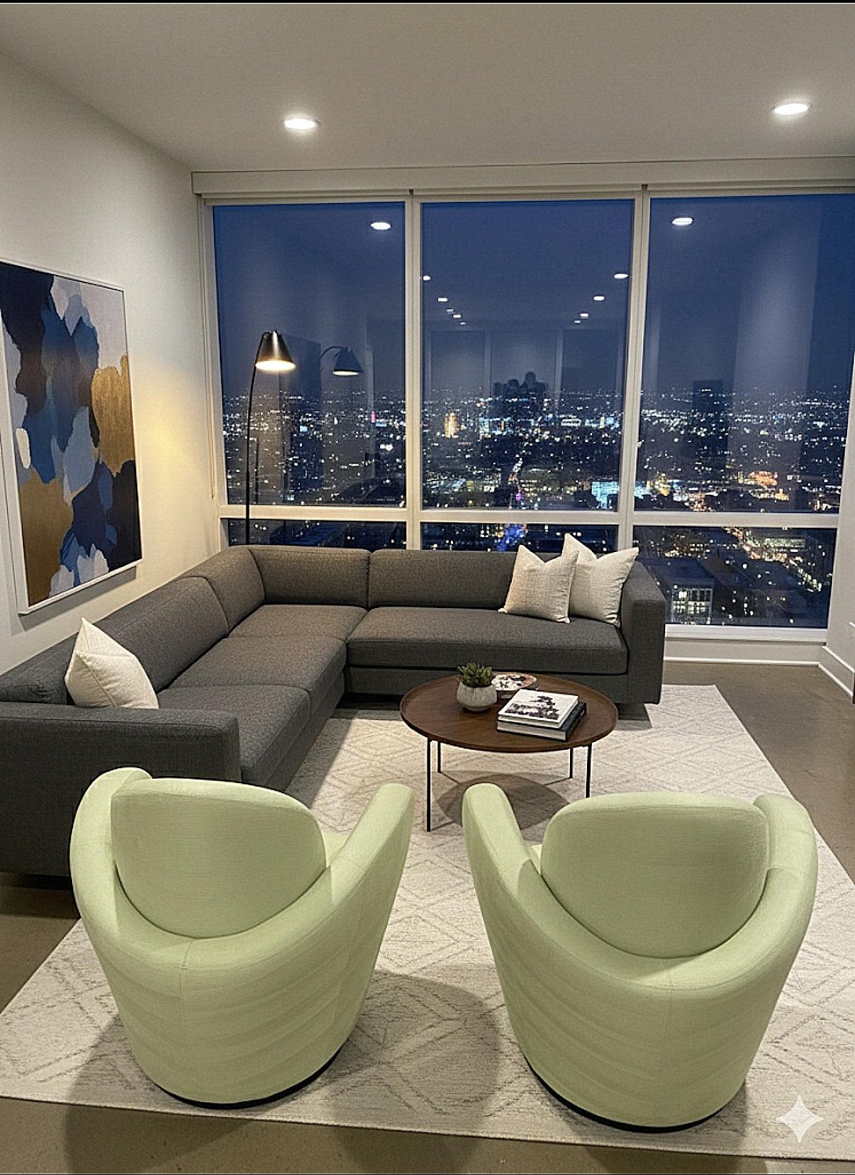 Paire de chaises pivotantes 