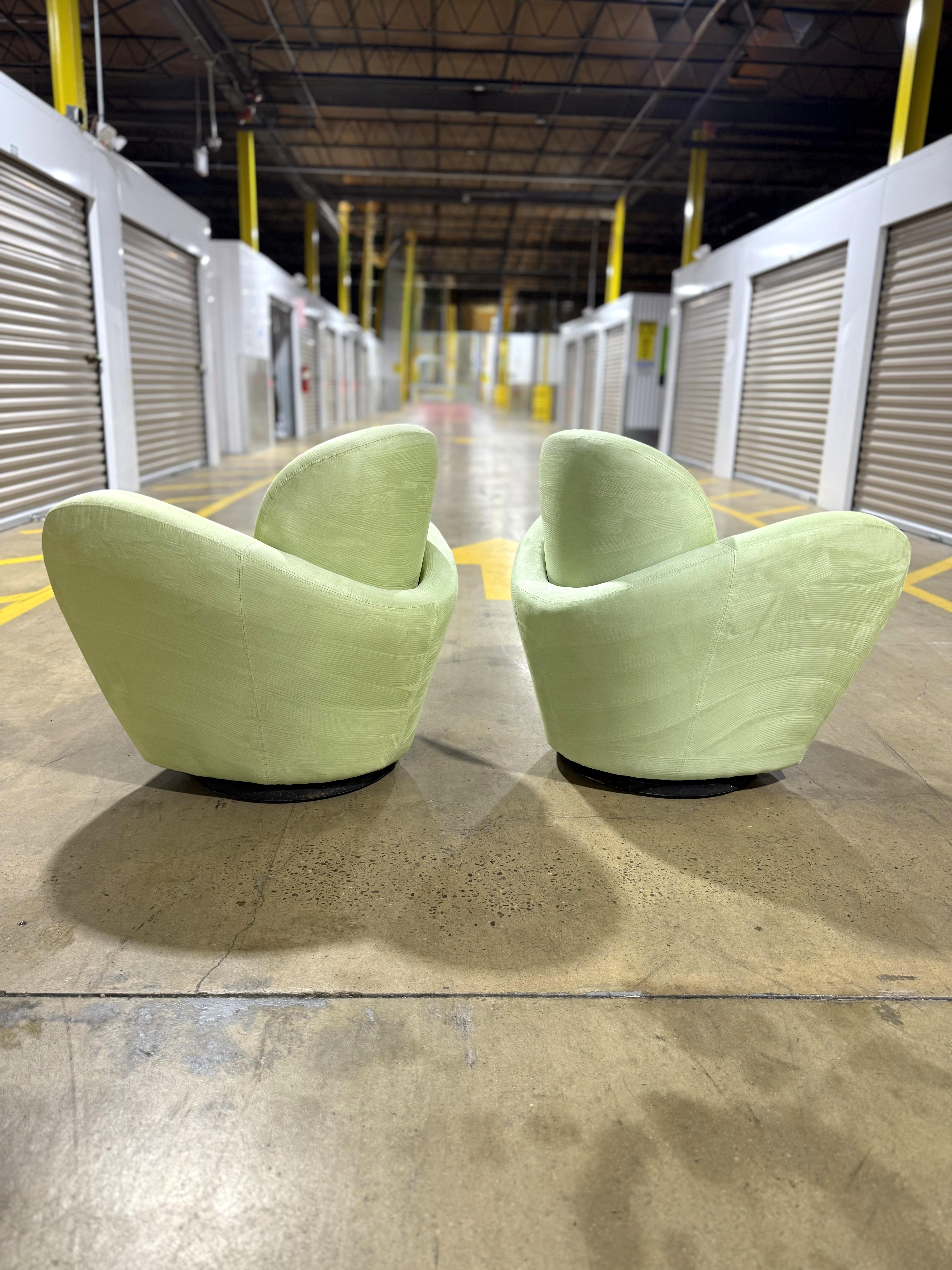 Américain Paire de chaises pivotantes 