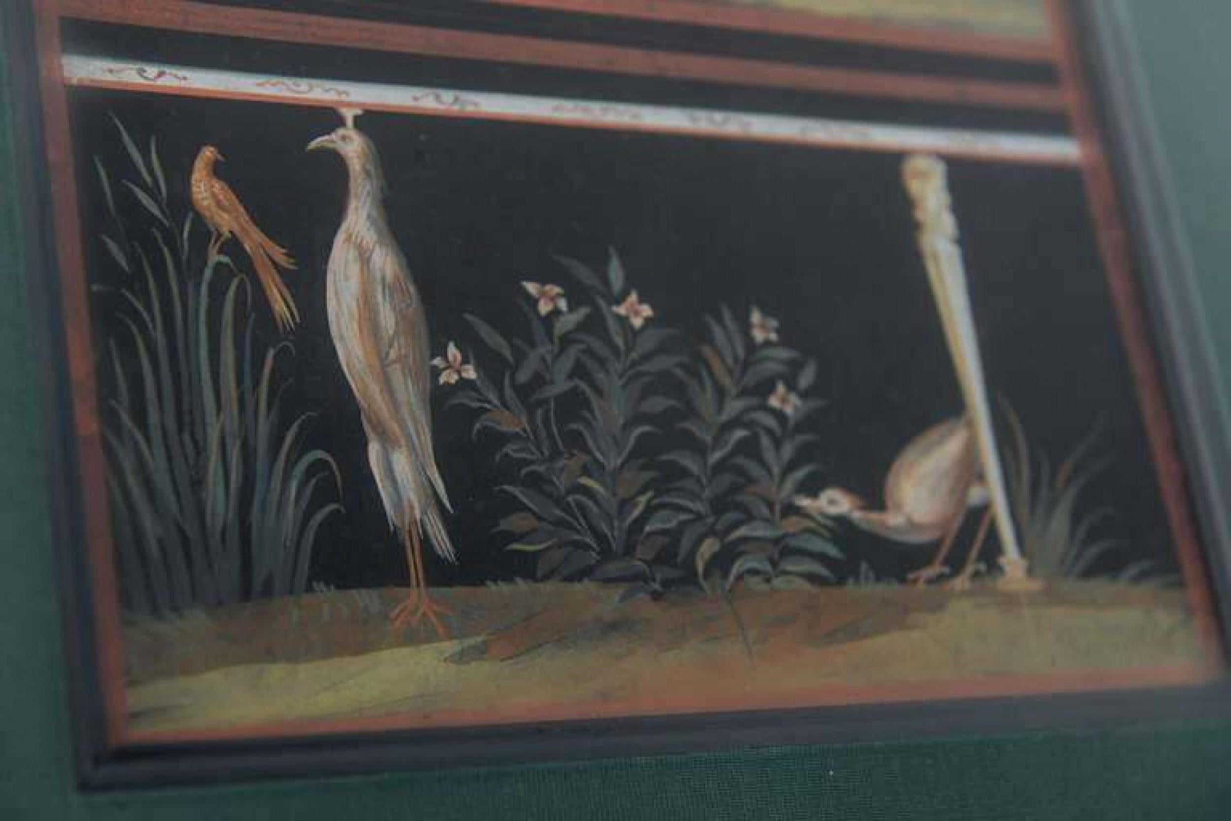 Pareja de pinturas al gouache neoclásicas italianas Michelangelo Maestri enmarcadas del siglo XVIII en venta 2