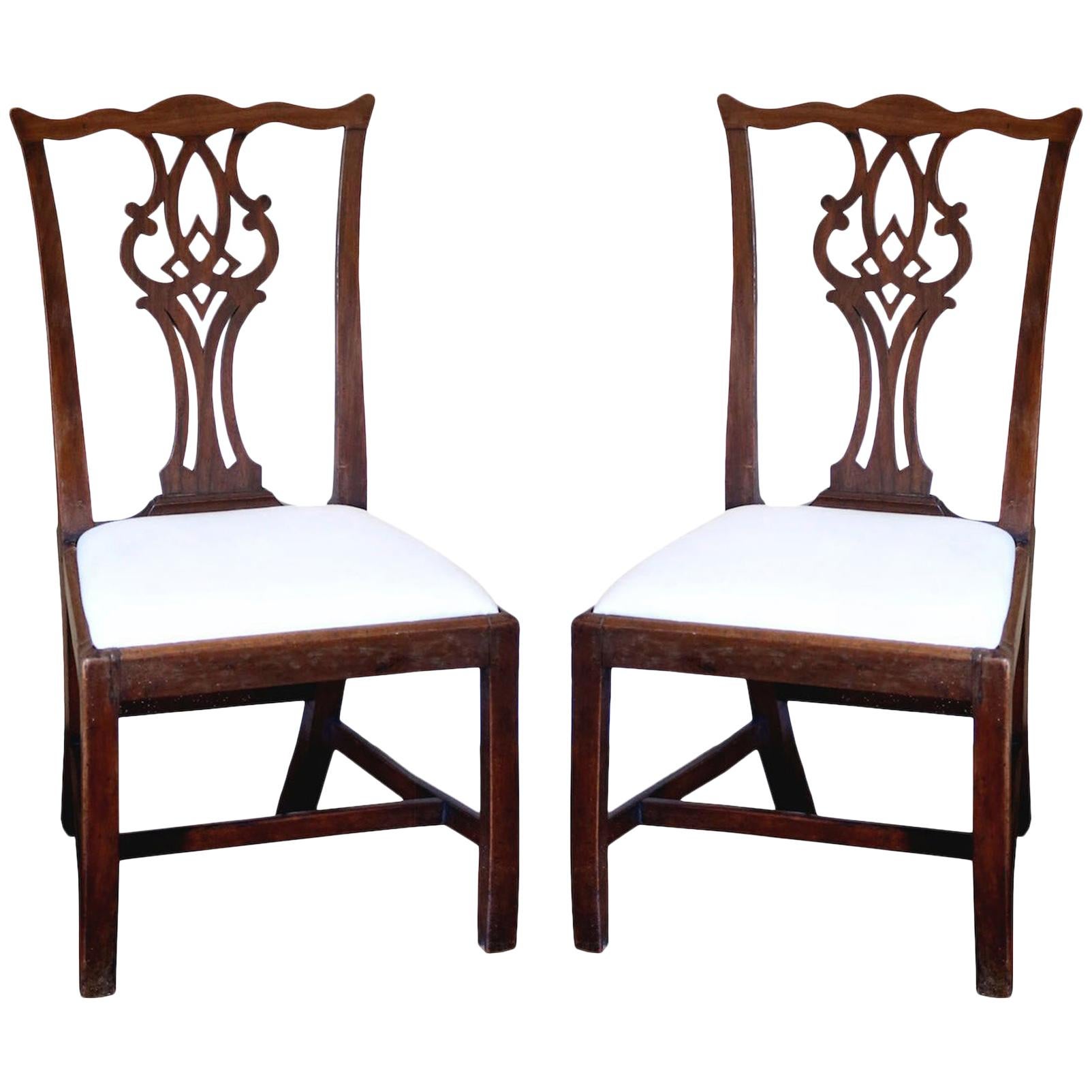 Pair of Mid-18th Century Chippendale Side Chairs