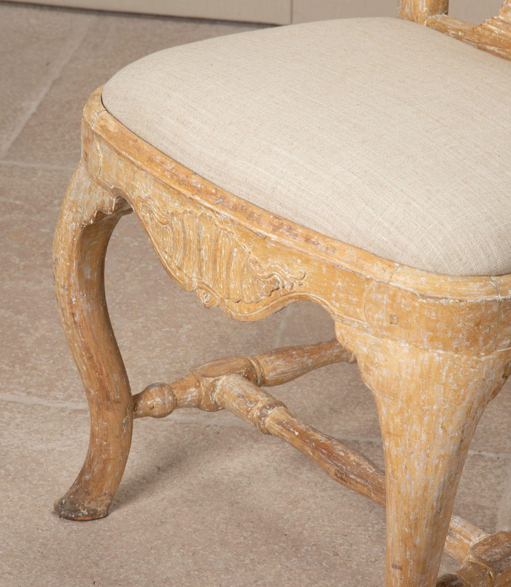 Upholstery Pair of Mid-18th Century Swedish Side Chairs For Sale
