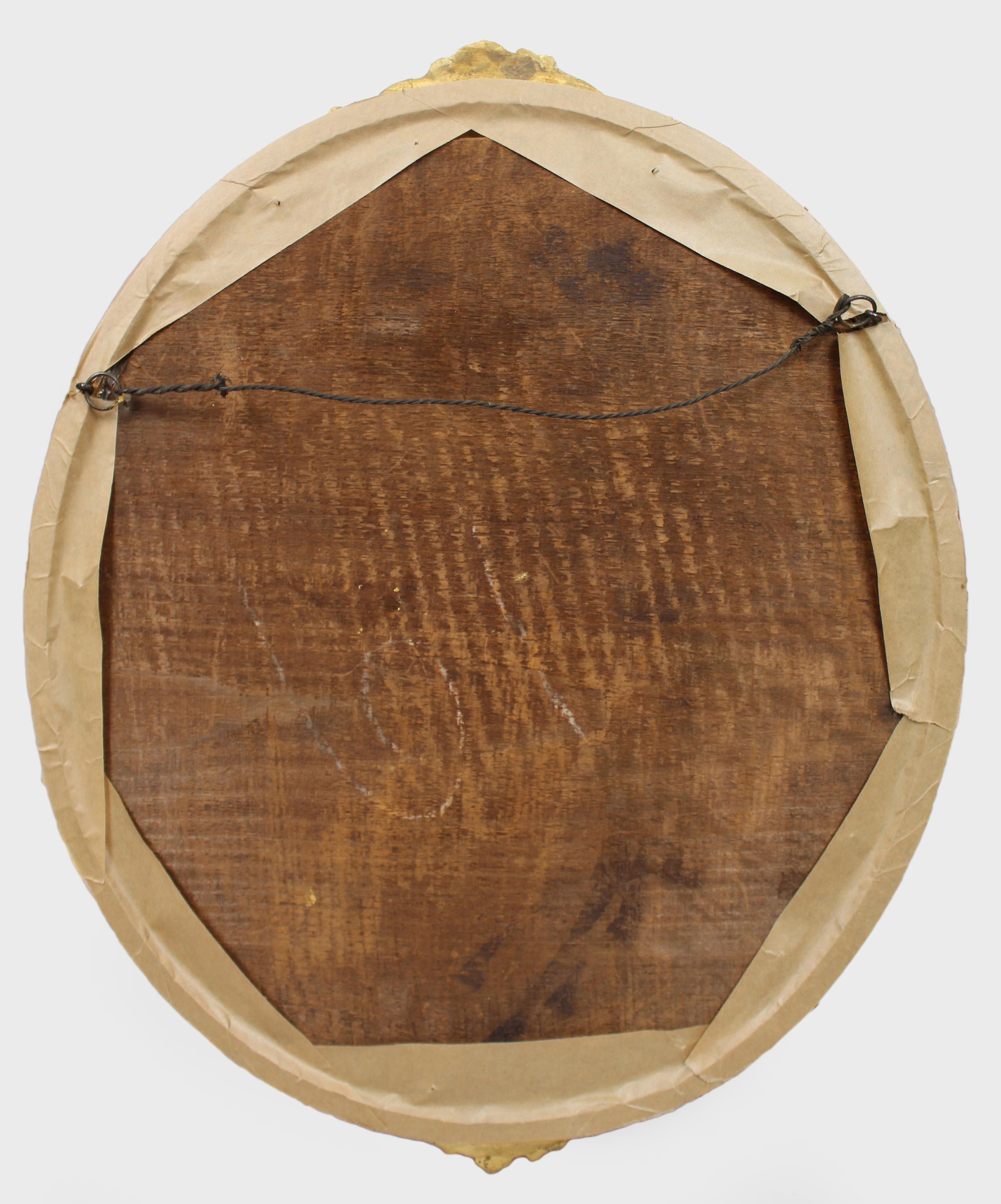 Pair of Mid 19th c. Oval Drawings by C.Reimann For Sale 5