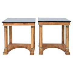 Pair of Mid 19th Century Antique French Empire Tables