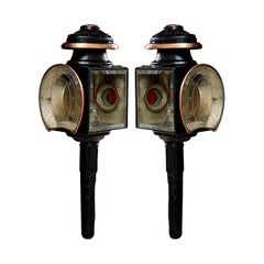 Antique Pair of Mid-19th Century Carriage Lamps, circa 1860