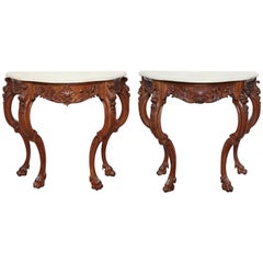 Pair of Mid-19th Century French Console Tables
