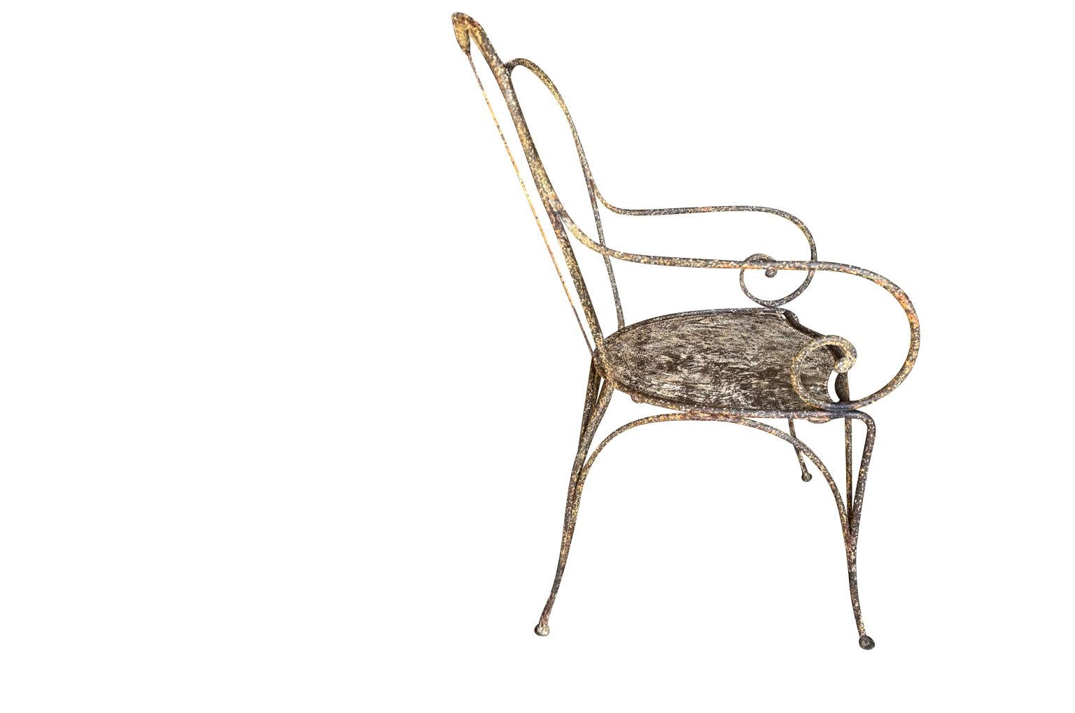 Pair Of Mid-19th Century French Garden Chairs For Sale 2