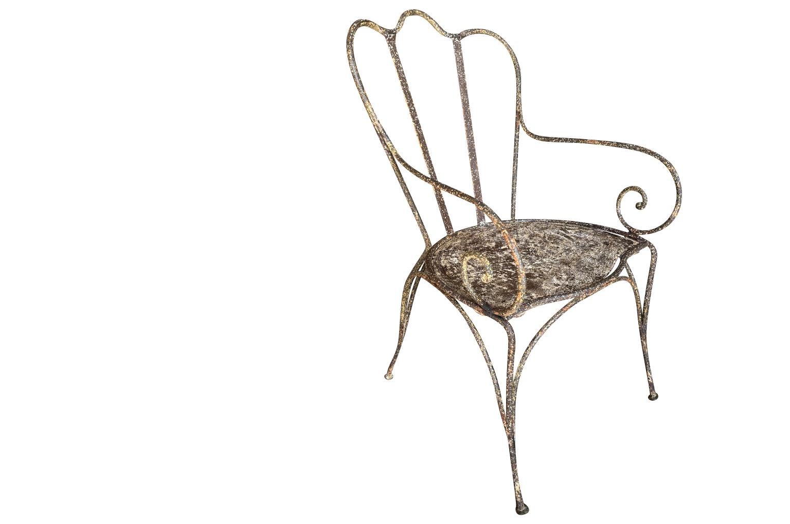 Pair Of Mid-19th Century French Garden Chairs For Sale 3