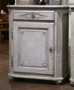 Pair of Mid-19th Century French Louis XIV Carved Hand Painted Jelly Cabinets