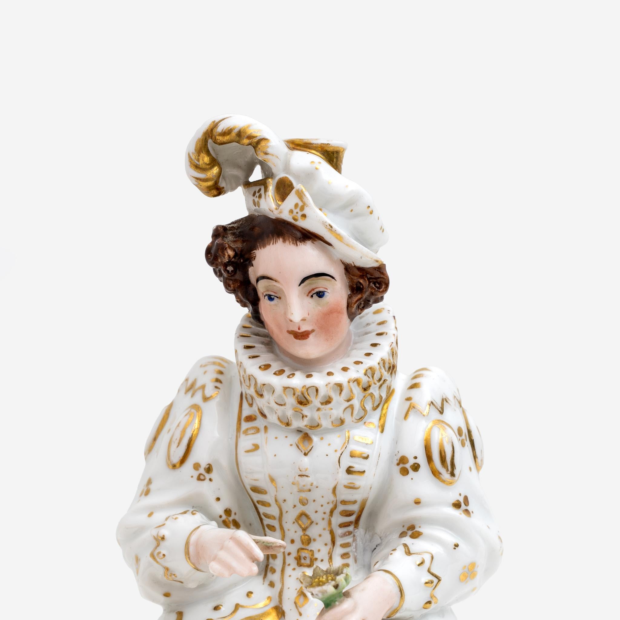 Pareja de figuras de perfumero francesas de mediados del siglo XIX Manufactura Jacob Petit Mediados del siglo XIX en venta