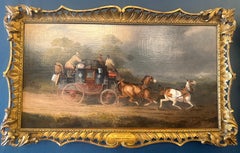Paire d'huiles sur toile du milieu du 19e siècle de Charles Cooper Henderson
