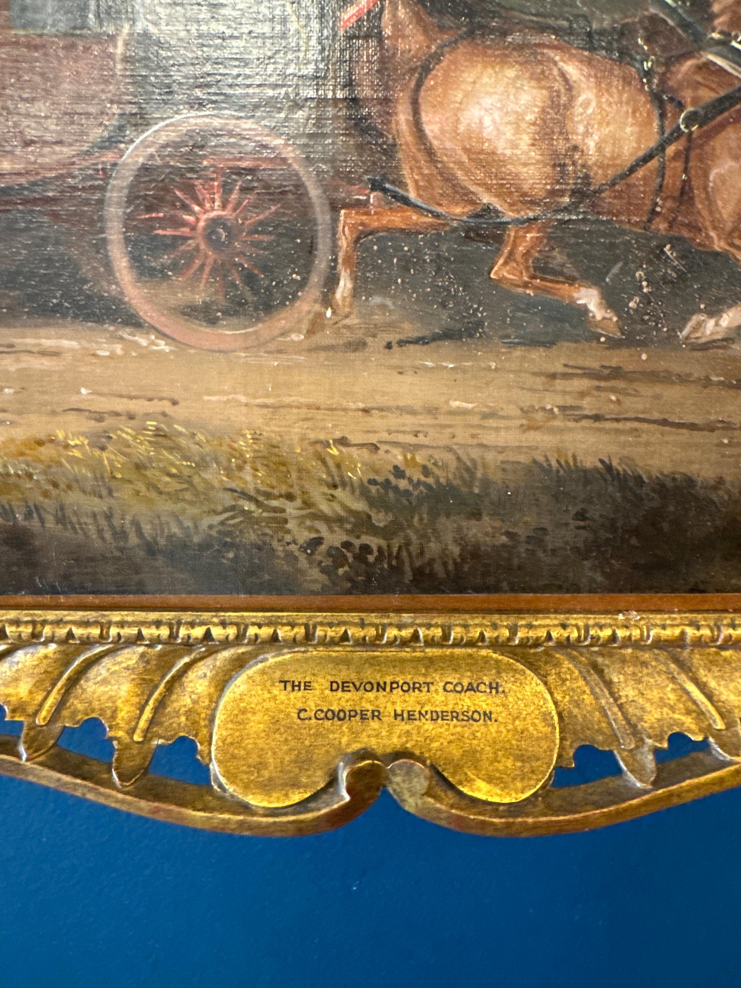 Paire d'huiles sur toile du milieu du 19e siècle de Charles Cooper Henderson Bon état - En vente à Middleburg, VA