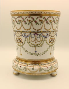 Pair of Mid-19th Century Paris Porcelain Cache-Pots