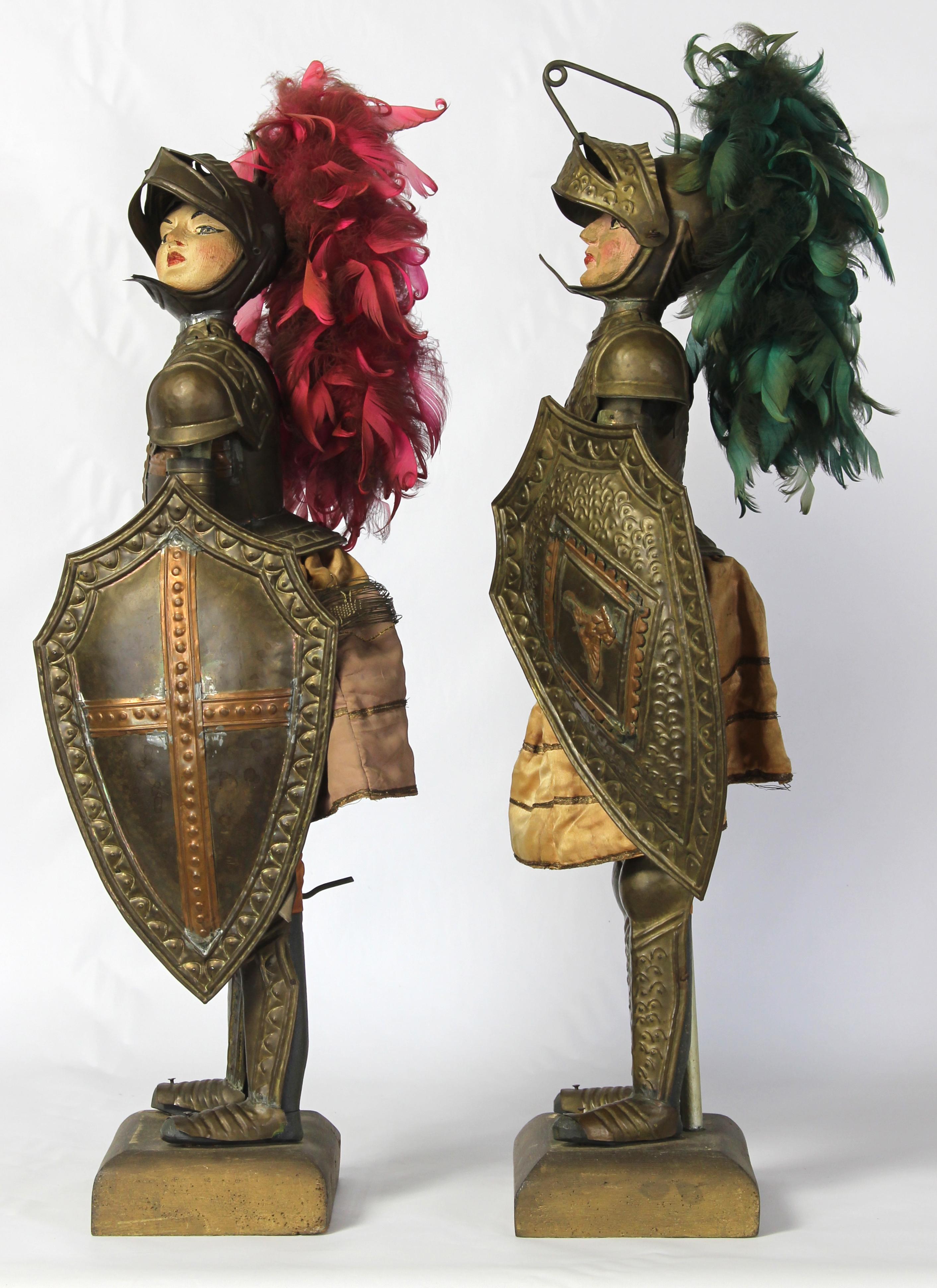 Italian Pair of Mid-19th Century Sicilian Marionettes For Sale