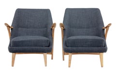 Pair of Scandinavian Modern Armchairs by Svante Skogh for Säffle Möbelfabrik