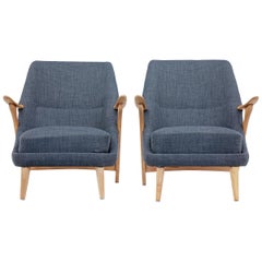 Pair of Mid-20th Century Armchairs by Svante Skogh for Seffle Mobelfabrik