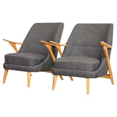 Pair of mid 20th century armchairs by Svante Skogh for Seffle Mobelfabrik