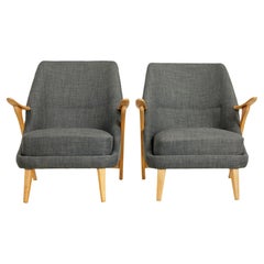 Pair of mid 20th century armchairs by Svante Skogh for Seffle Mobelfabrik