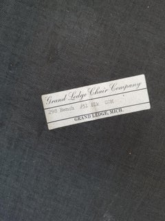 Pair of Mid-20th Century Black Regency Style X Benches by Grand Ledge Chair Co.