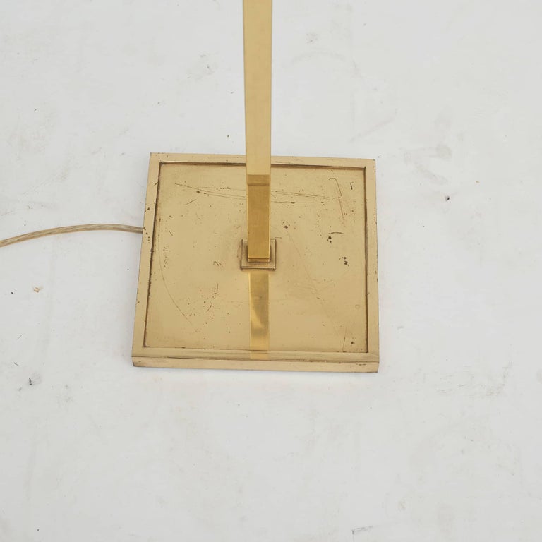 Pair of Mid20th Century Brass Floor Lamps For Sale at 1stDibs